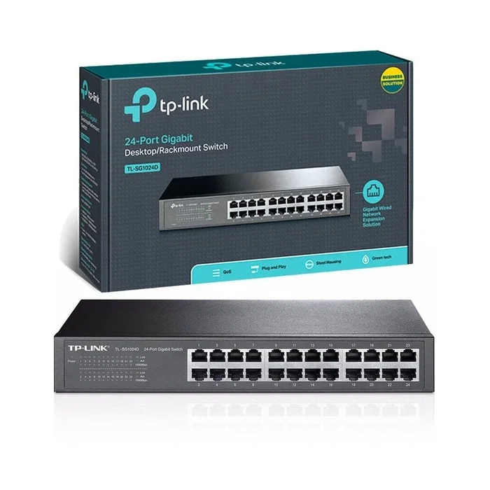 TP-Link TL-SG1024D Switch Gigabit de 24 Puertos RJ-45